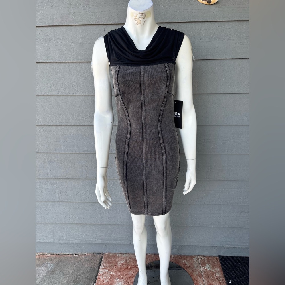 Hera Collection Black and Gray Mini Dress